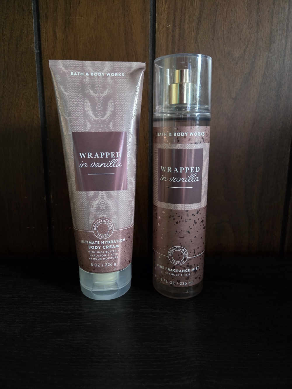 Bath & Body Works Wrapped in Vanilla Body Cream & Fragrance Mist